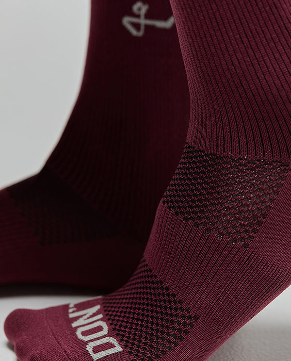Givelo 車襪G-SOCKS Rib Merlot 酒紅