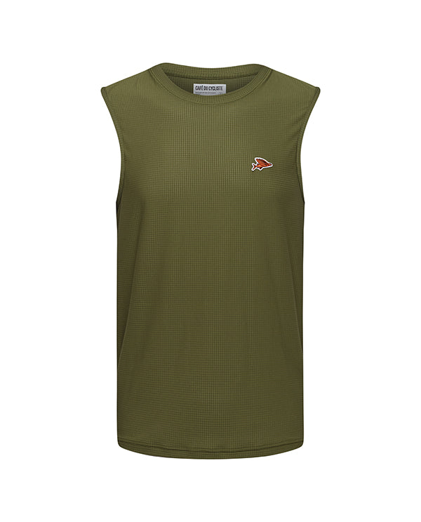 Café du Cycliste 坦克背心Alix Tank Top Khaki 卡其綠