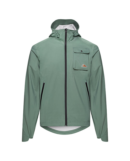 Café du Cycliste 外套Alizee ScotsPine 全防水 松綠 男女共版