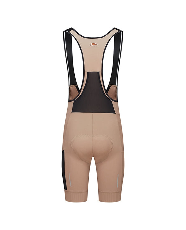Café du Cycliste 飛魚車褲 Eva V2 Cargo Bib Shorts OysterGrey 男款 牡蠣橘