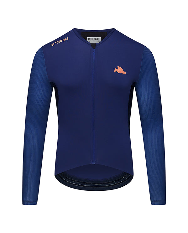 Café du Cycliste 車衣 Roxane LS Jersey Navy 長袖 男款 藍