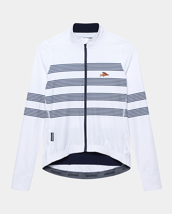 Café du Cycliste 車衣 Charlie White Mariniere 長袖 女款 白