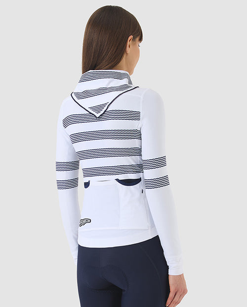 Café du Cycliste 車衣 Charlie White Mariniere 長袖 女款 白