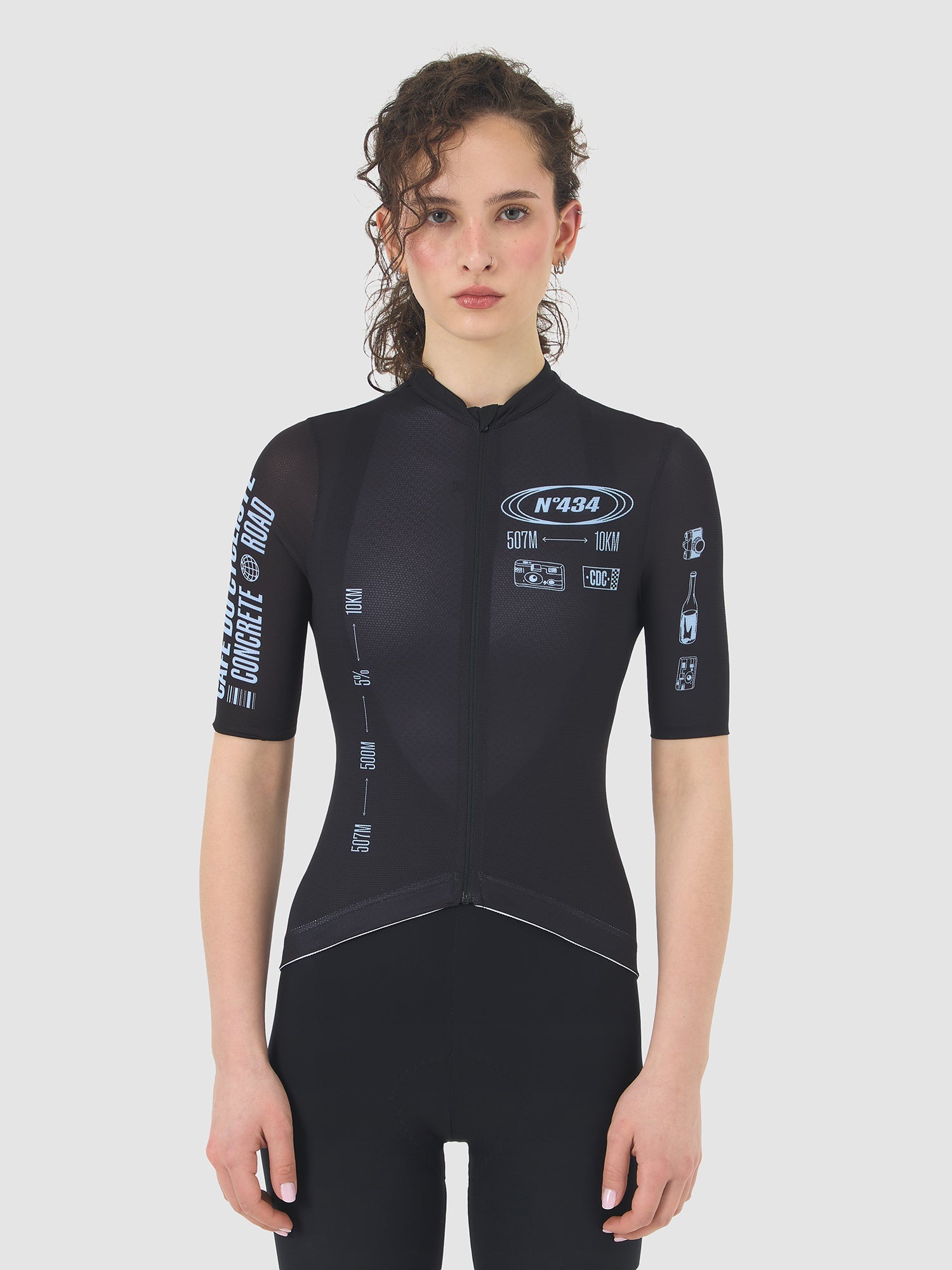 Café du Cycliste 車衣 Col. Eze Superlight Jersey 女款 黑淺藍