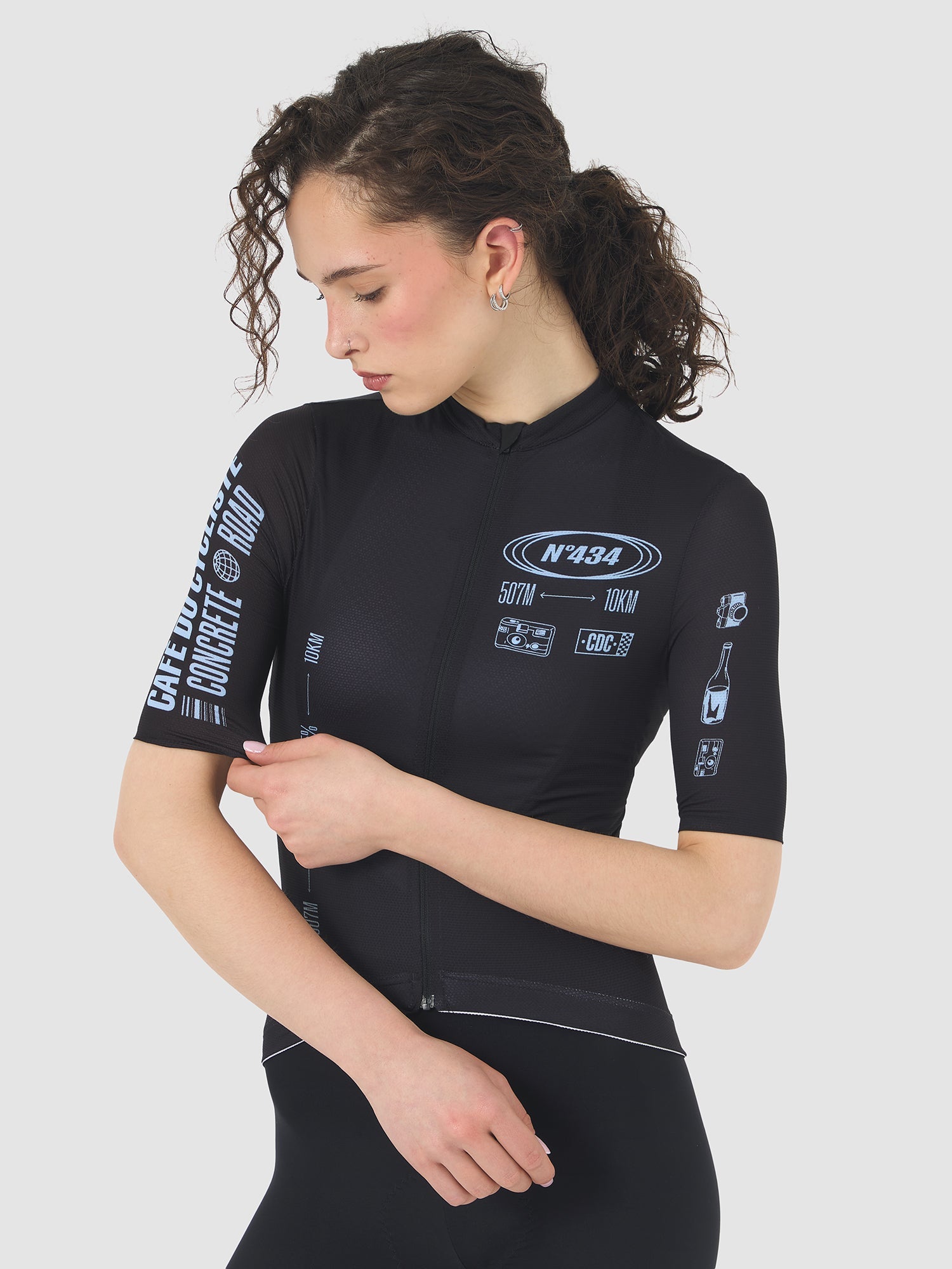 Café du Cycliste 車衣 Col. Eze Superlight Jersey 女款 黑淺藍