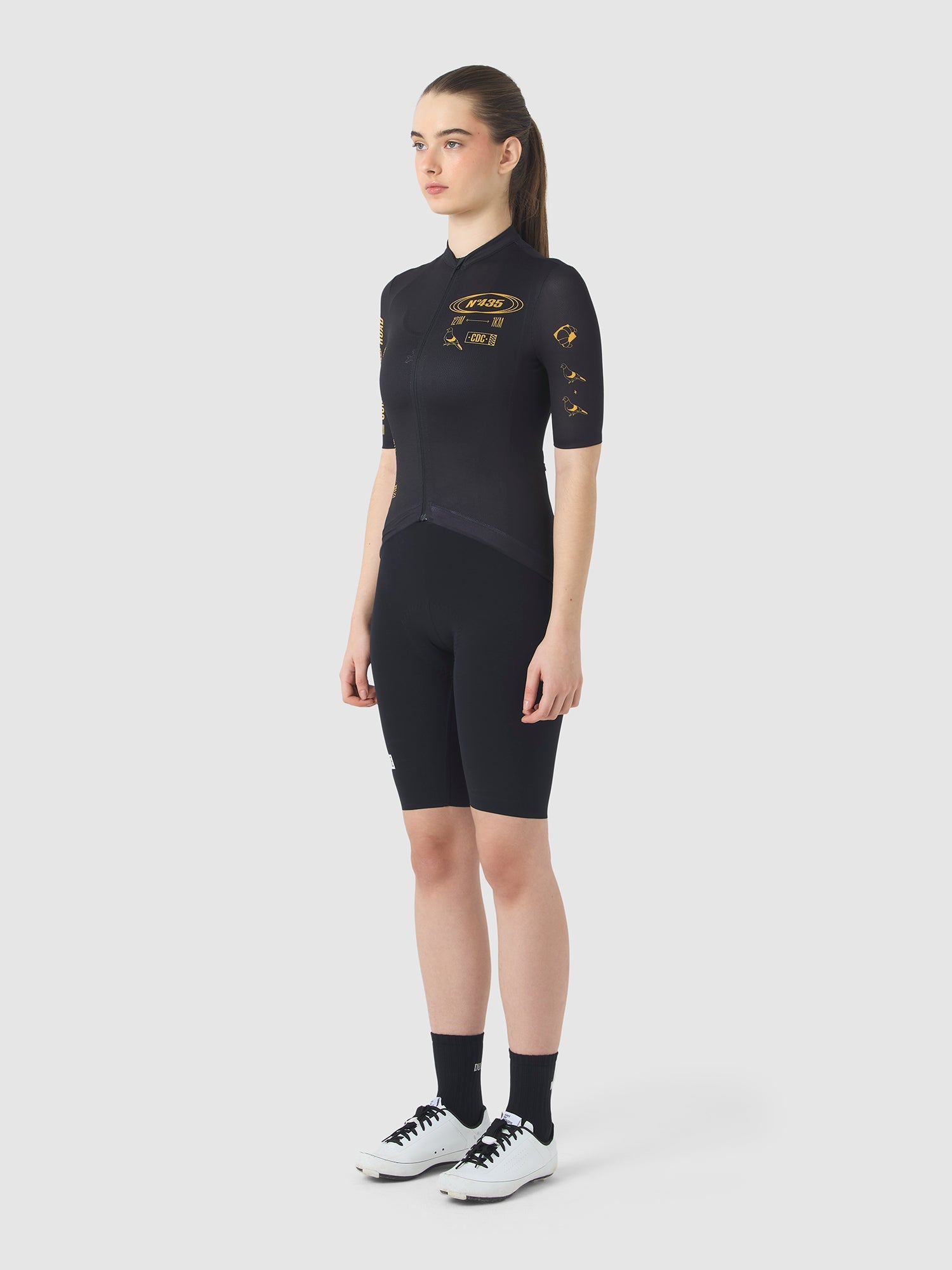 Café du Cycliste 車衣 Col. Paris Superlight Jersey 女款 黑黃