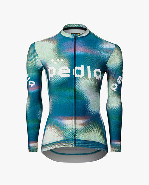 Pedla 薄長袖車衣Colour Wheel LS Classic Jersey Motion Teal 女款 藍