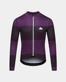 Café du Cycliste 車衣 Constance LS Jersey Black Quetsche 長袖 男款 紫黑條紋