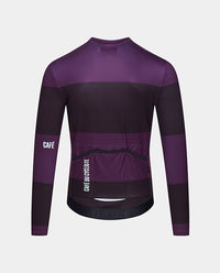 Café du Cycliste 車衣 Constance LS Jersey Black Quetsche 長袖 男款 紫黑條紋