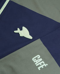 Café du Cycliste 車衣 Constance LS Jersey Navy Scots Pine 長袖 男款 藍綠條紋