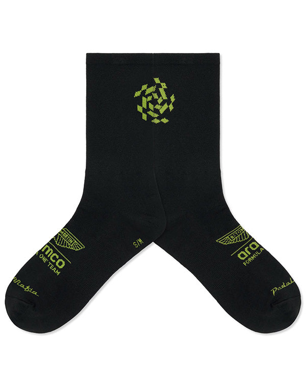 【預購】Pedal Mafia 車襪Core Sock Aston Martin F1® Team Hyper Black 黑