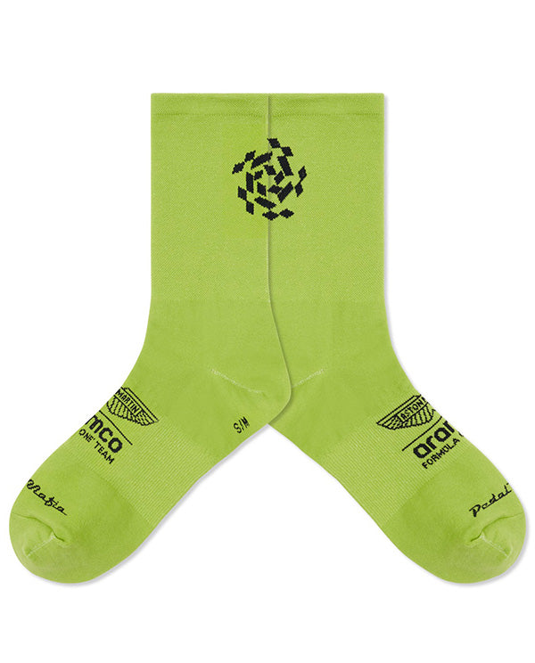 【預購】Pedal Mafia 車襪Core Sock Aston Martin F1® Team Lime Essence 綠