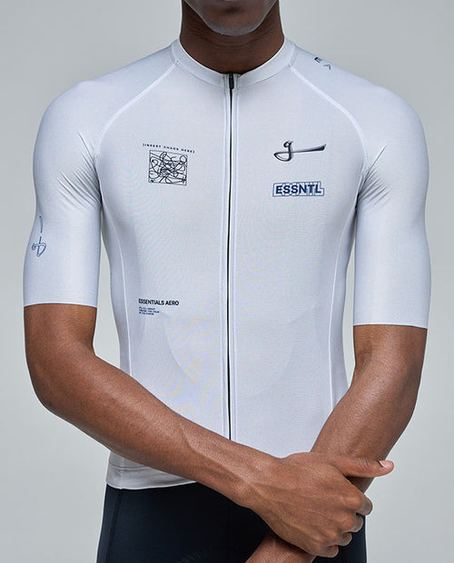 Givelo 車衣Jersey SS Essential Aero CHAOS Calm 迷途白 男女共版