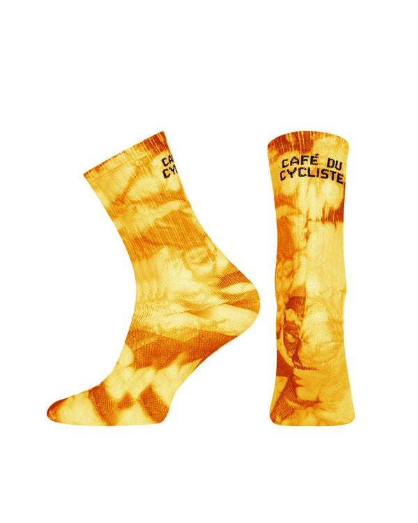 Café du Cycliste 車襪 Cycling Socks Tie-Dye Sequoia 磚紅染