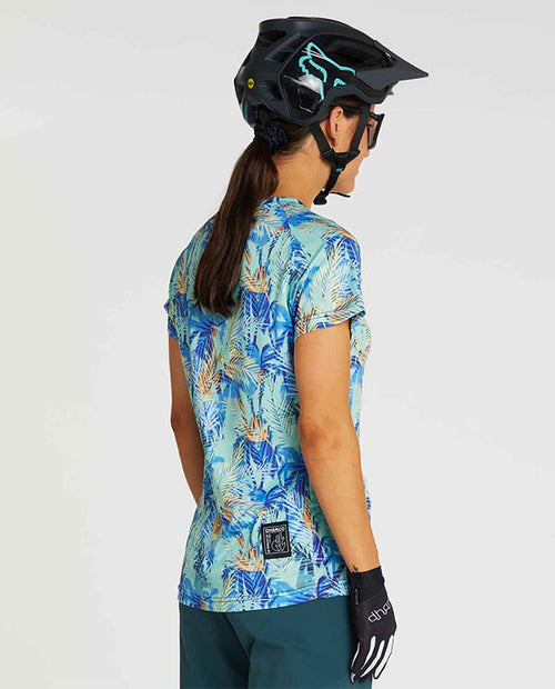 DHaRCO MTB SS Jersey Razzle 女-短袖-藍