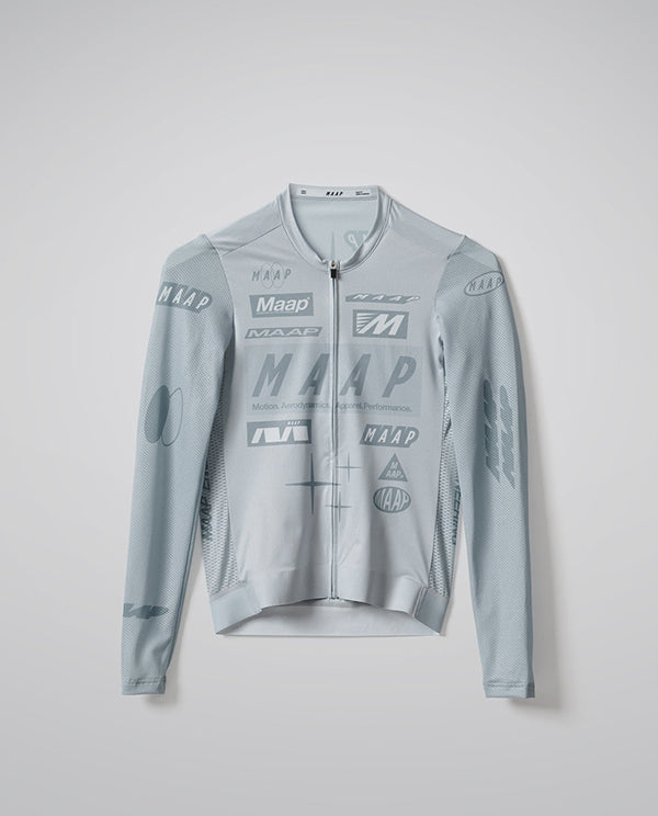 MAAP 車衣 Drome Pro Air LS Jersey 3.0 Ice Gray 長袖 男款 灰