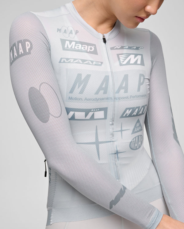 MAAP 車衣 Drome Pro Air LS Jersey 3.0 Ice Gray 長袖 女款 灰