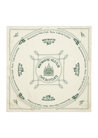 Café du Cycliste 絲巾Carre de Soie MVC Silk Scarf Antique White 米