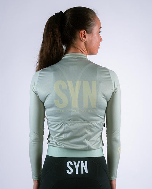 Biehler 薄長袖車衣 Pro LS Jersey Lizzard 女款 草綠