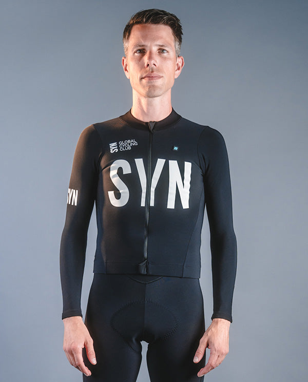 Biehler 車衣SYN Thermal Rain LS Jersey Black 防雨保暖 男款 黑