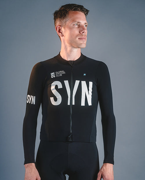 Biehler 車衣SYN Thermal Rain LS Jersey Black 防雨保暖 男款 黑