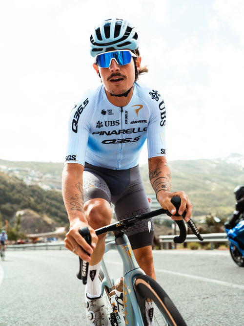 Q36.5 車衣Gregarius Clima Pro Cycling Team Jersey 2026TDF Limited Light Blue 男款 冰藍