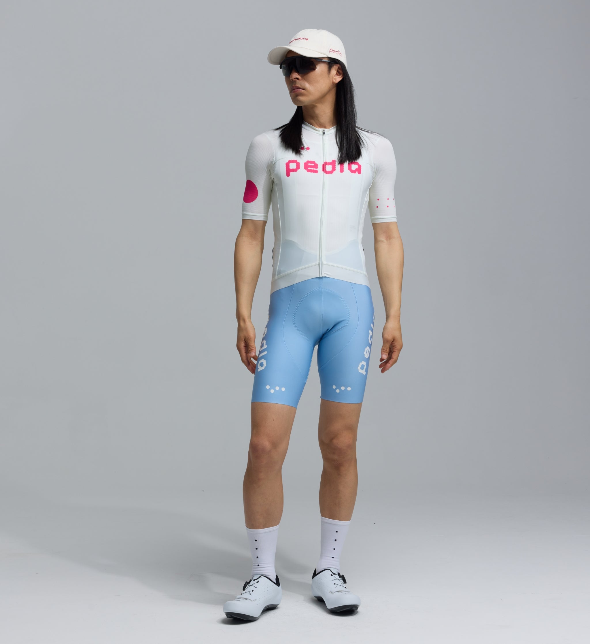 Pedla 車衣 Dots Classic Jersey Procelain Fuchsia 男款 瓷白
