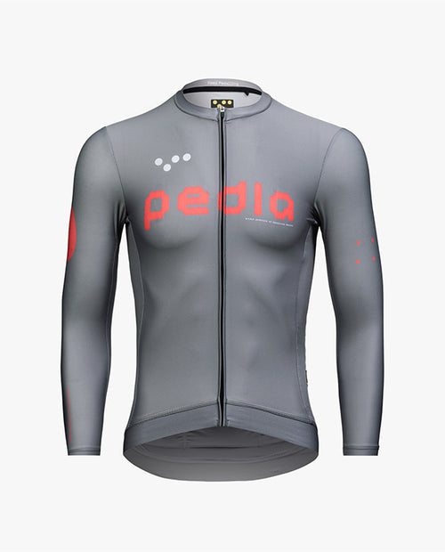 Pedla 薄長袖車衣 Dots Classic LS Jersey Light Grey 男款 淺灰