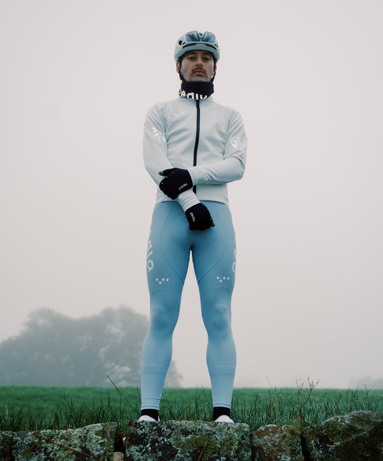 Pedla 薄長褲 Dots SuperFIT 2.0 Bib Tight Powder Blue 男款 粉藍