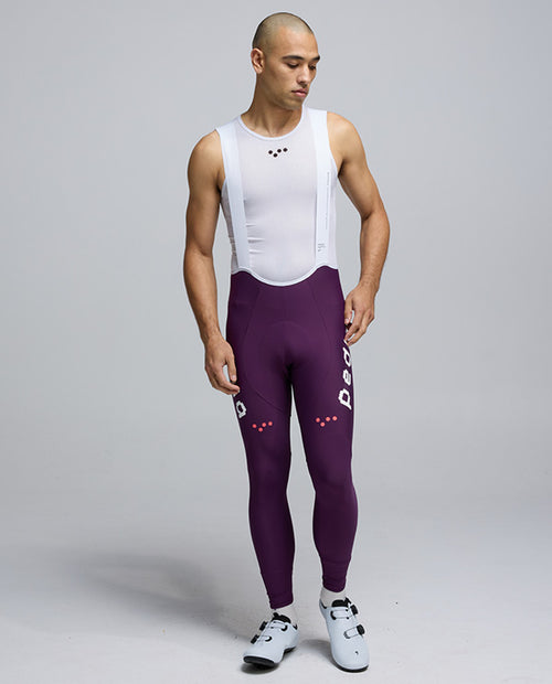 Pedla 薄長褲 Dots SuperFIT2.0 Bib Tight Aubergine 男款 茄紫
