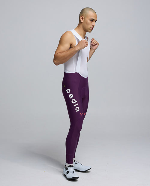 Pedla 薄長褲 Dots SuperFIT2.0 Bib Tight Aubergine 男款 茄紫