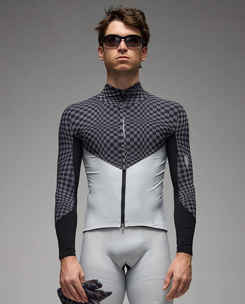 Q36.5 車衣 Dottore Hybrid Que Long Sleeve Jersey Check Grey 長袖 男款 黑灰格