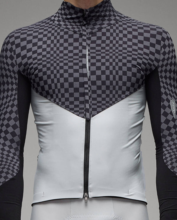 Q36.5 車衣 Dottore Hybrid Que Long Sleeve Jersey Check Grey 長袖 男款 黑灰格
