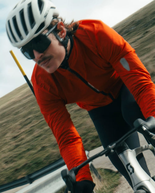 Q36.5 輕量雨衣外套 Dottore Light Rain Jacket Poppy Orange 男款 橘