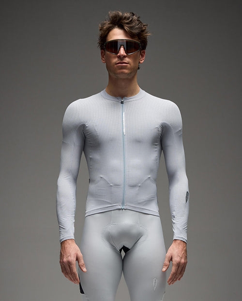 Q36.5 薄長車衣 Dottore Pro LS Jersey Ice Grey 男款 淺灰