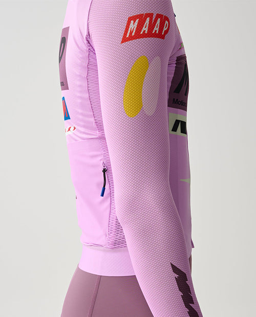 MAAP 車衣 Drome Pro Air LS Jersey 3.0 Lily 薄長袖 男款 粉