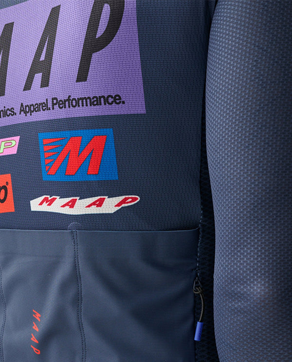 MAAP 車衣 Drome Pro Air LS Jersey 3.0 Midnight 薄長袖 男款 深藍