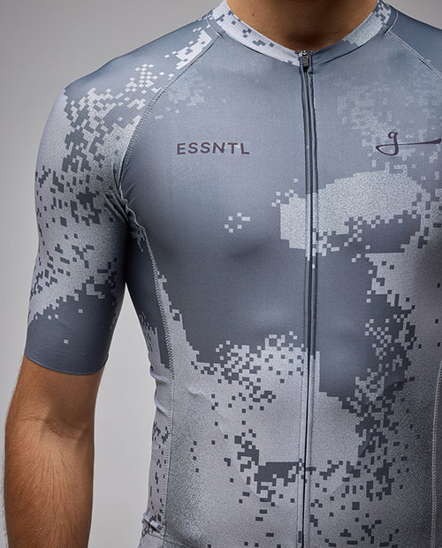 Givelo 車衣ESSNTL SS JERSEY PIXEL SLATE 男女共版 灰