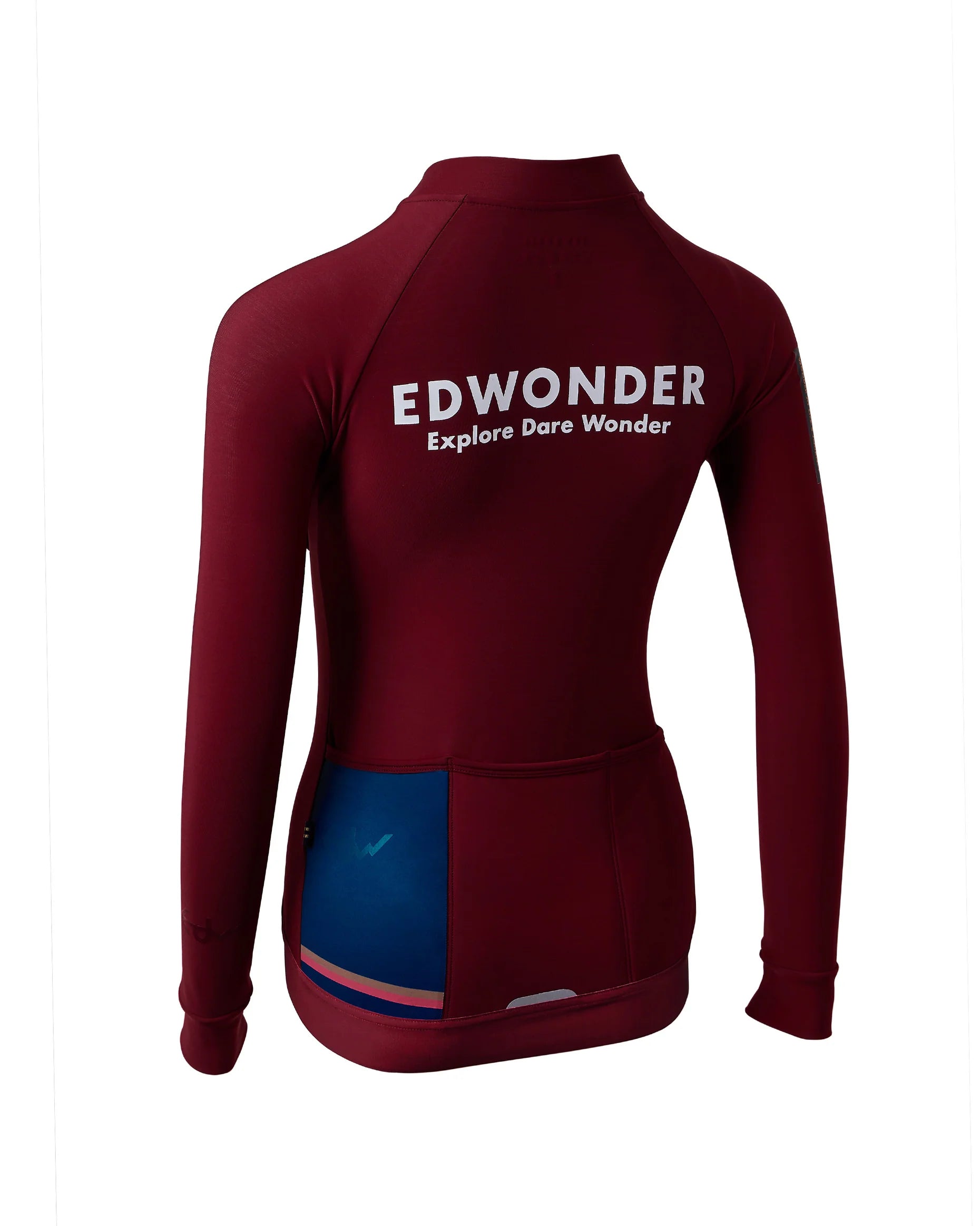 EdWonder 冬季長袖車衣EdW Edition Thermal LS Oak Maroon長袖 男款 橡木紅棕
