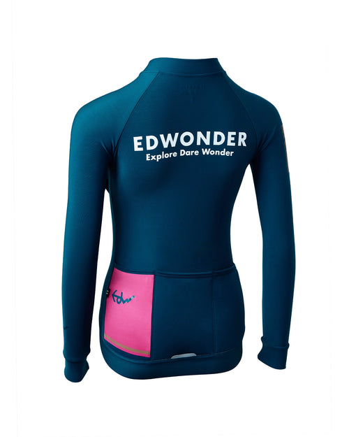 EdWonder 冬季長袖車衣EdW Edition Thermal LS Nile Blue長袖 男款 尼羅河藍