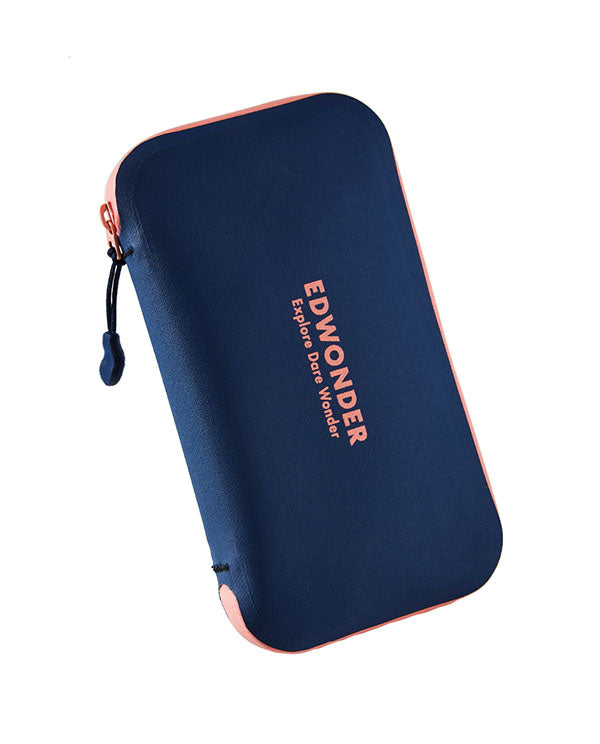 EdWonder 包 Multi-use Wallet 2.0 Petrol-Coral Pink L 藍/粉字