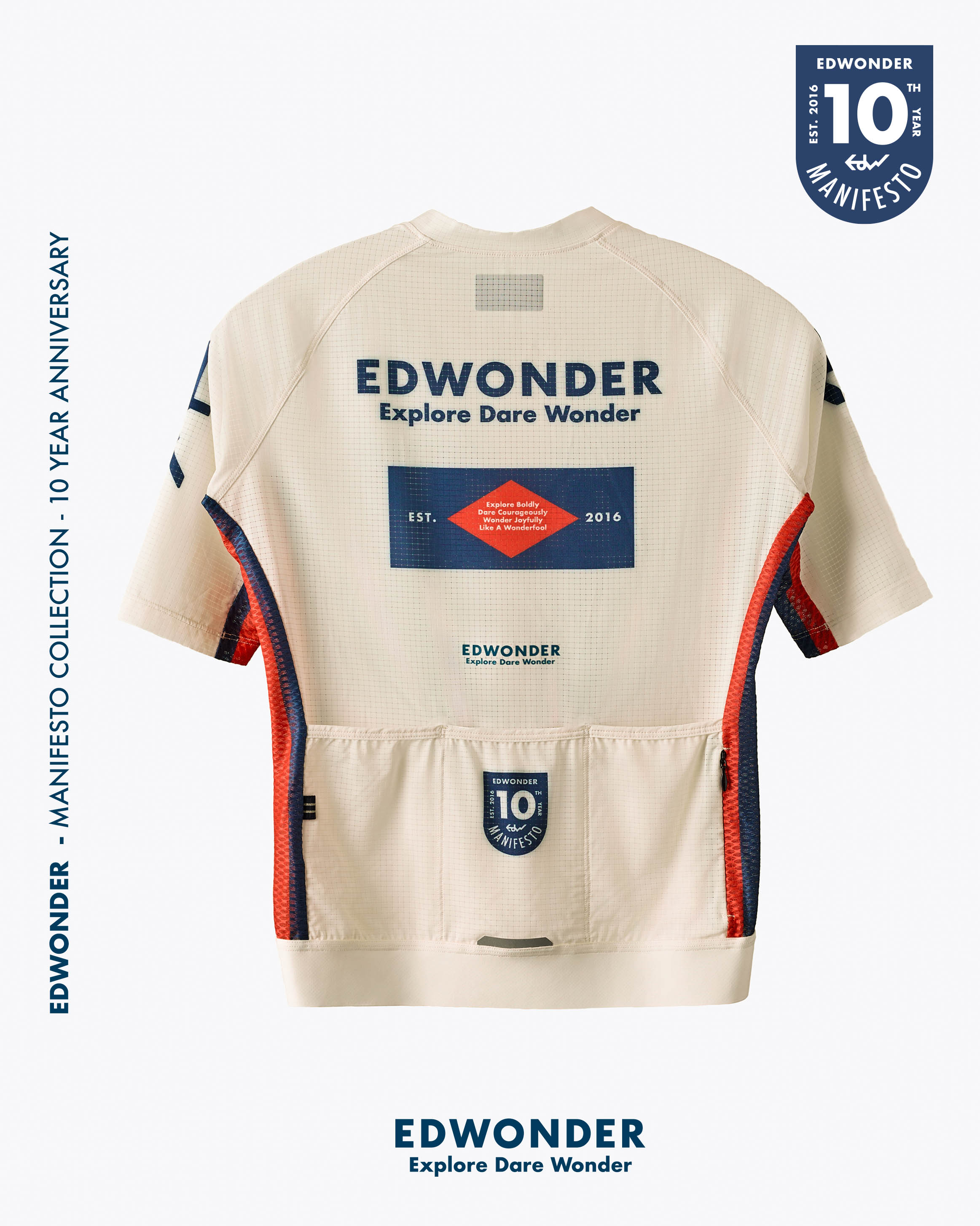 EDW 車衣Manifesto SS Jersey - Explore Vintage Ivory 男款 象牙白