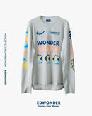 Edwonder 長袖機能Tee Wonder More LS Tech Tee - Motion Grey 男女共版 淺灰