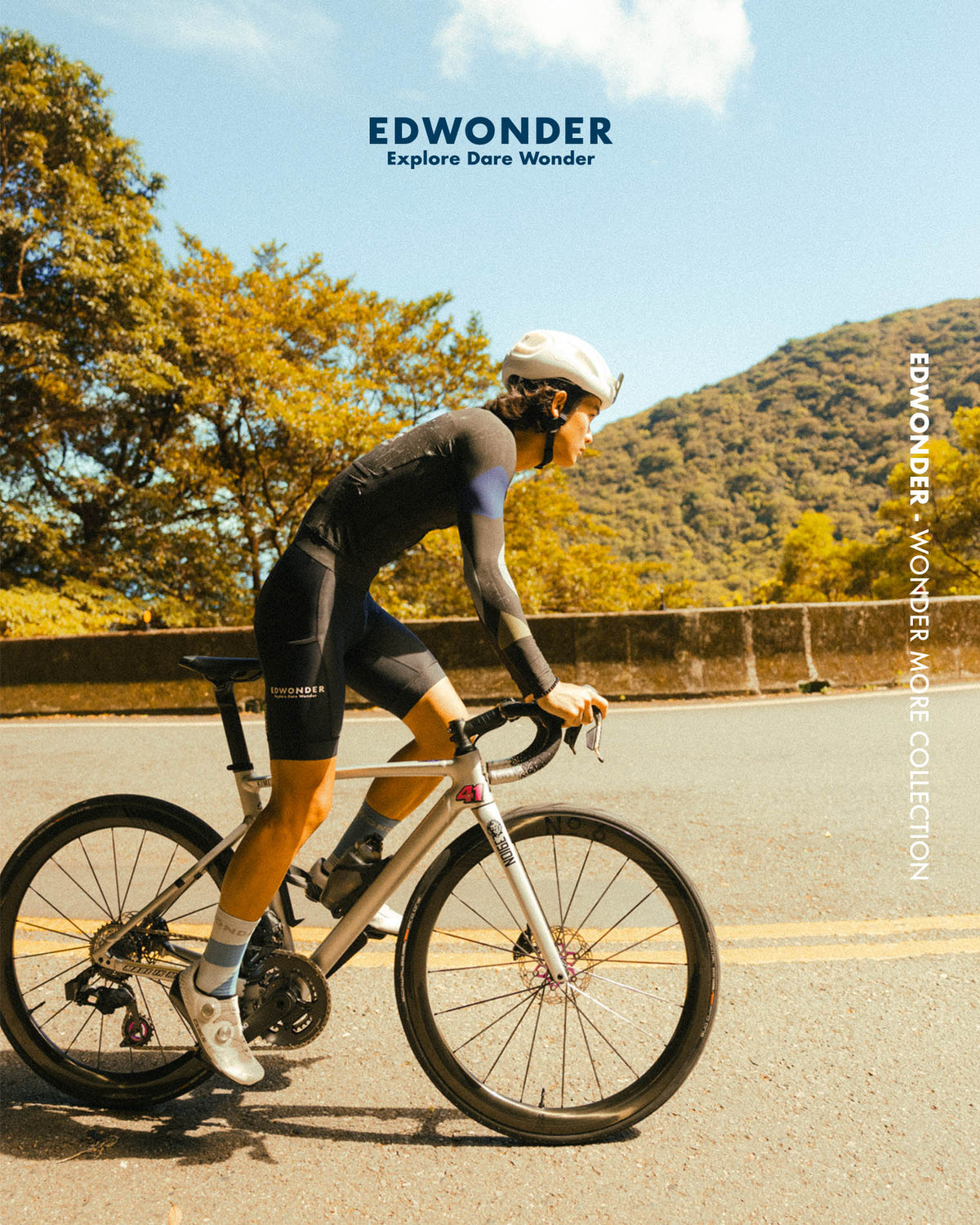 EdWonder 薄長車衣 Wonder More LS Jersey Summit Black 男款 黑