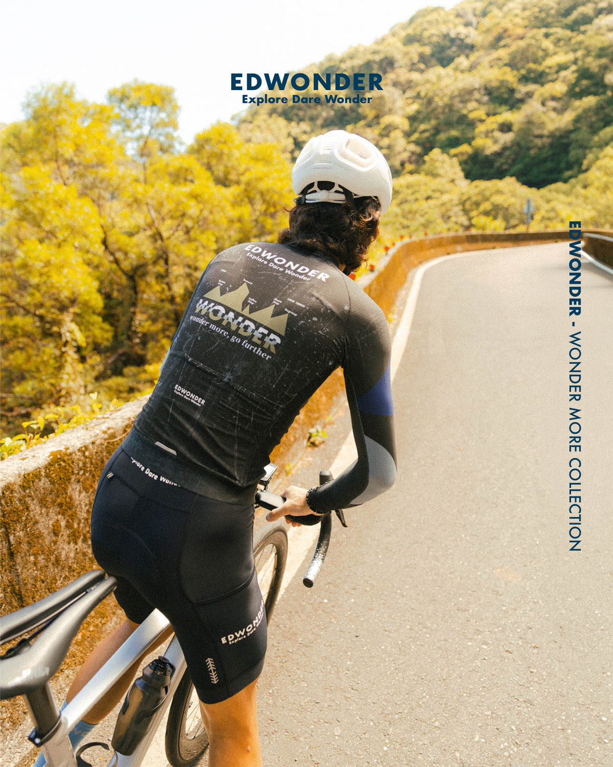 EdWonder 薄長車衣 Wonder More LS Jersey Summit Black 男款 黑