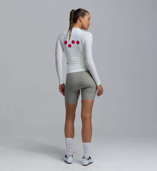 Pedla 薄長袖車衣 Essentials Classic LS Jersey Porcelain 女款 瓷白