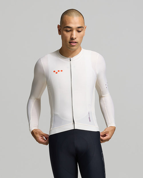 Pedla 薄長袖車衣 BOLD Essentials Classic LS Jersey Almond 男款 杏白