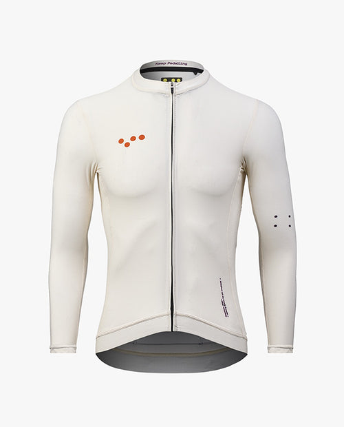 Pedla 薄長袖車衣 BOLD Essentials Classic LS Jersey Almond 男款 杏白