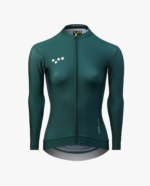 Pedla 薄長袖車衣 BOLD Essentials Classic LS Jersey Pine 女款 松綠