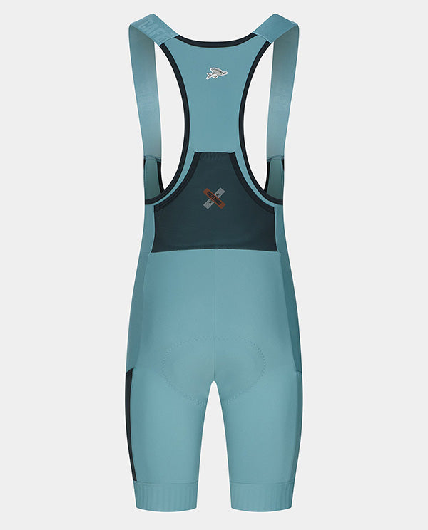 Café du Cycliste 口袋車褲 Eva V2 Cargo Bib Shorts Deep Water 男款 藍綠